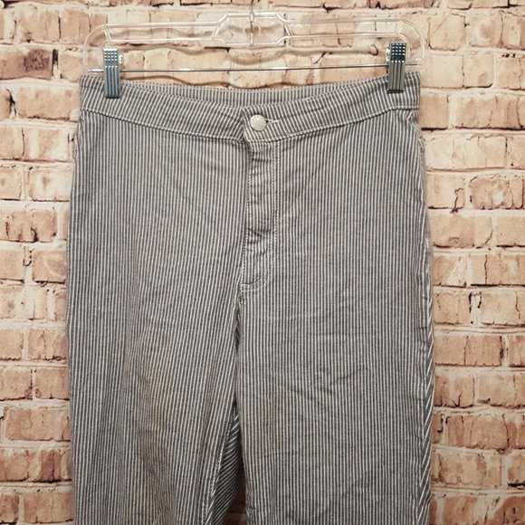 Free People Railroad Stripe Skinny Jeans Size 28 - Picture 8 of 13